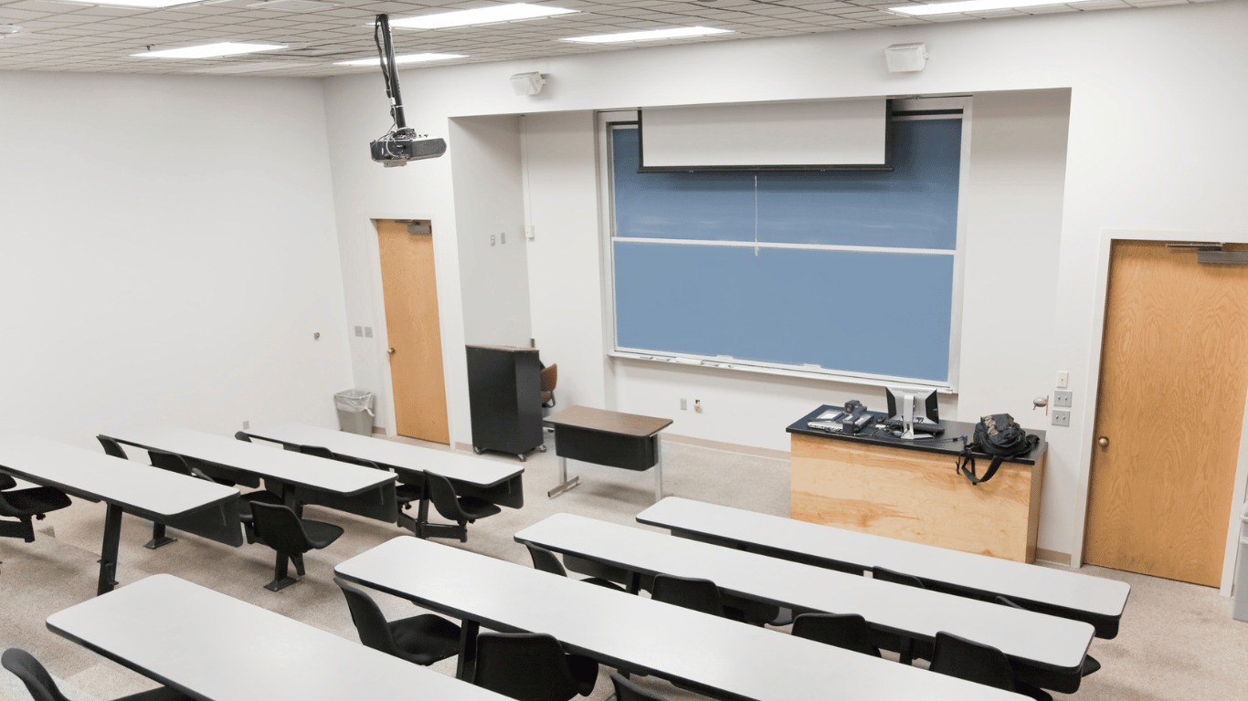 class room whiteboard installation system