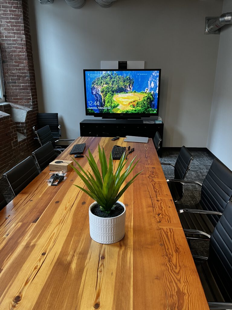 Conference Room Integrated Touch Screen With Stylus